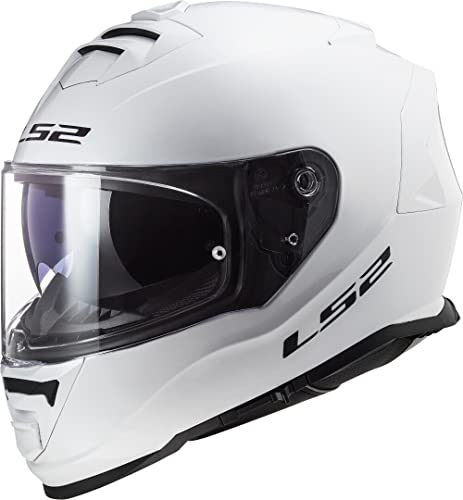 LS2, Kask motocyklowy na całą twarz STORM gloss white, XXL