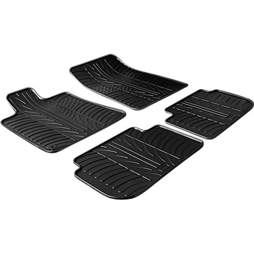 Gledring Zestaw mat gumowych Peugeot 407 2004 (profil T 4-częściowy + klipsy montażowe)