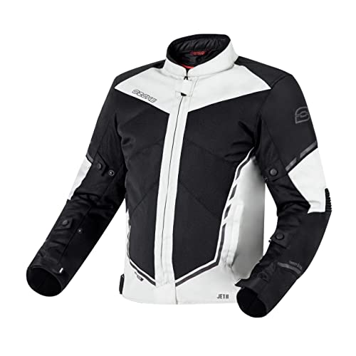 KURTKA TEXTILE OZONE JET II lód/CZARNY 3XL
