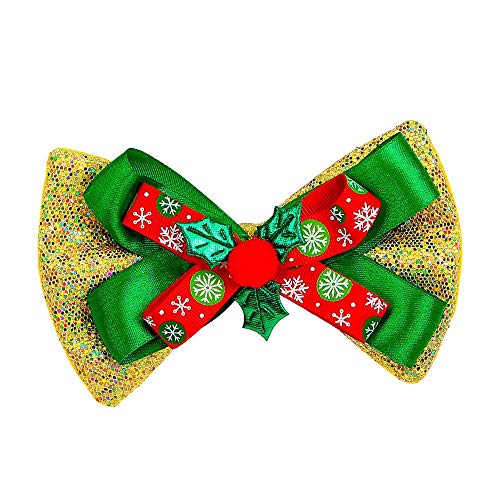 Widmann Widmann 09692 Glitter muszka bożonarodzeniowa, uniseks, dla dorosłych, złoty, rozmiar uniwersalny WDM09692