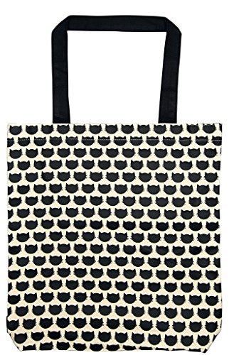 Moses moses. Ed, The Cat Shopper Cats Allover torba na ramię, 42 cm, czarna 27445