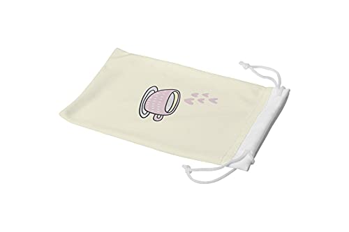 Bonamaison Etui na okulary z cyfrowym nadrukiem, etui na okulary przeciwsłoneczne, 100% bawełna, miękkie i smukłe, ochronne etui na okulary z zamknięciem na sznurek, 1 sztuka, 11 x 19 cm