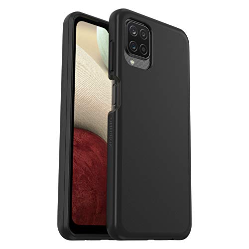 Otterbox Sleek Etui do Galaxy A12, Odporne na Wstrząsy i Upadki, Przetestowane Zgodnie ze Standardami Wojskowymi, Czarne, Bez Opakowania Detalicznego