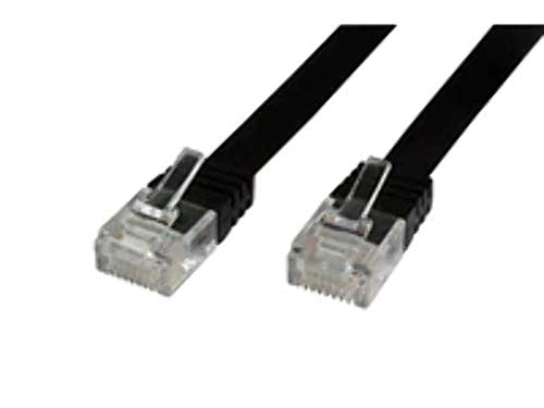 MicroConnect RJ-45/RJ-45 kat.6 1m Czarny V-UTP601S-FLAT