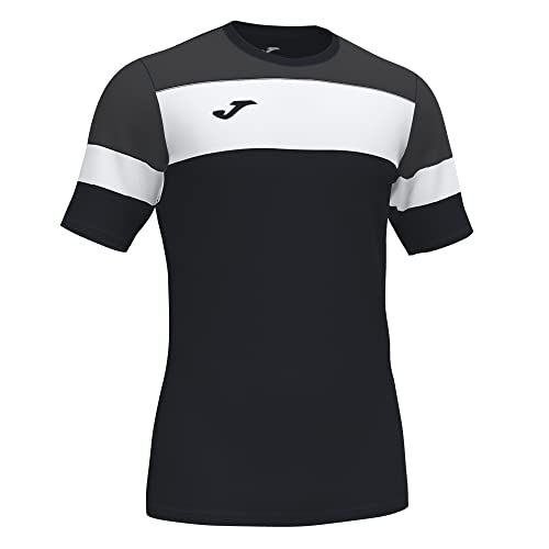 Joma T-shirt męski Crew Iv Equip M/C czarny czarny/antracytowo-szary 3XS 101538.110