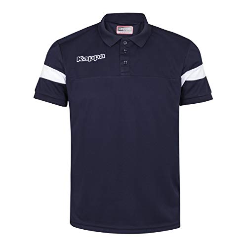 Kappa Męska koszulka polo Salto z krótkim rękawem niebieski Niebieski/czarny/biały. 6 Jahre 304IP20