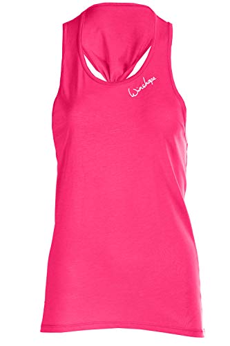 WINSHAPE WINSHAPE Damski ultralekki modal tank top Mct001 styl tańca, fitness rekreacja sport joga trening tank top/koszula Cami, damska koszula Cami, MCT001, głęboki różowy, M MCT001