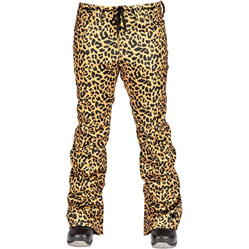 L1 L1 Heartbreaker Twil´20 damskie spodnie snowboardowe, ciepłe, wąskie, rozciągliwe, 2 warstwowe, skinny Fit wielokolorowa Cheetah L 1201-873690