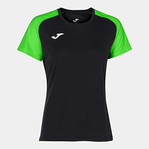 Joma Damska koszulka Academy Iv Czarno-fluorescencyjny zielony L 901335117