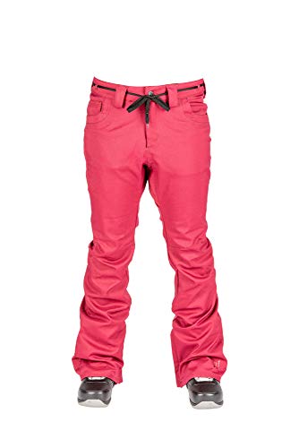 L1 L1 Heartbreaker Twil´20 damskie spodnie snowboardowe, ciepłe, wąskie, rozciągliwe, 2 warstwowe, skinny Fit czerwony Rebel L 1201-873690