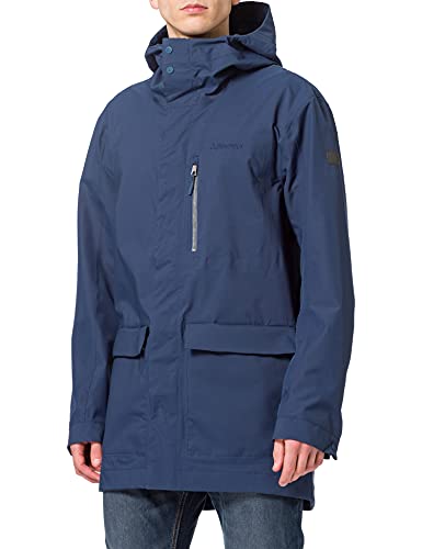 Schöffel Schöffel Męska parka Gillingham M wiatroszczelna, oddychająca parka przeciwdeszczowa, miejska kurtka outdoorowa, kurtka trekkingowa ze ściągaczem w talii ocean 46 23188