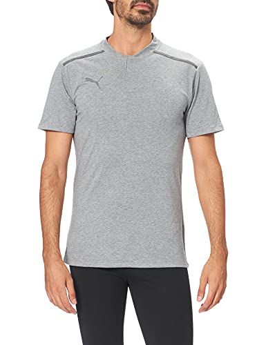 Puma Koszulka męska Teamcup Casuals Polo szary Średnia szarość Heather-smoked Pearl XXL 65674233