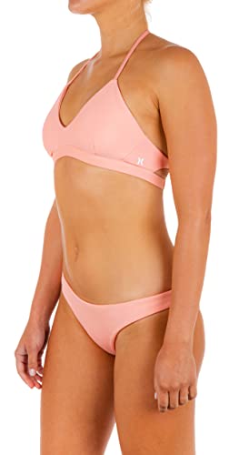 Hurley Damski top bikini z regulacją W Czerwony habanero XS HT1007