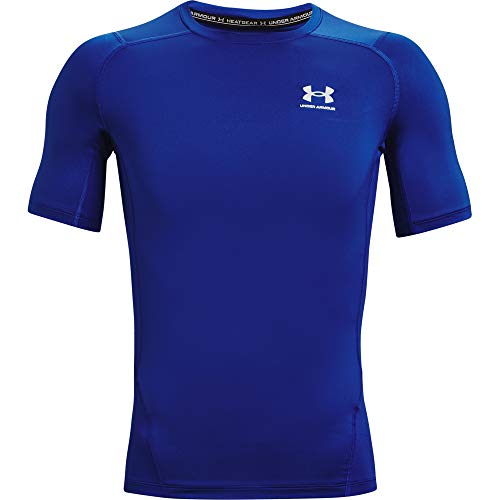 Under Armour Męski T-shirt Comp Ss z krótkim rękawem niebieski Royal/White XXL 1361518-400-XX-Large
