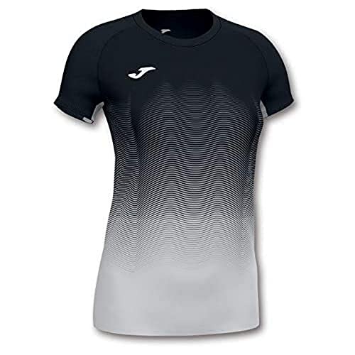 Joma Joma Dziewczęca koszulka do biegania Elite Vii czarny czarno-biały 4XS-3XS 901020.102