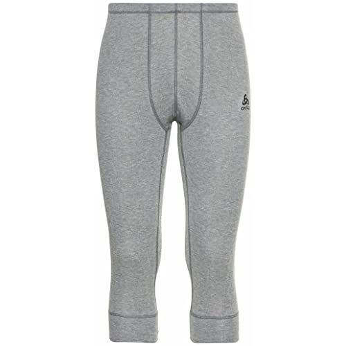 ODLO Męskie legginsy Bl Bottom 3/4 Active Warm Eco szary Steel Grey Melange L 159132