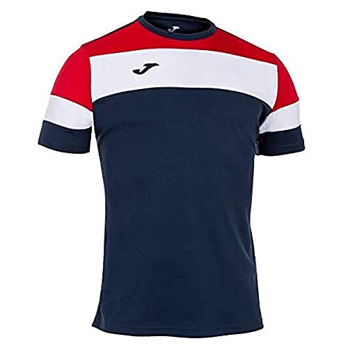Joma T-shirt męski Crew Iv Equip M/C niebieski granatowy/czerwony S 101534.336