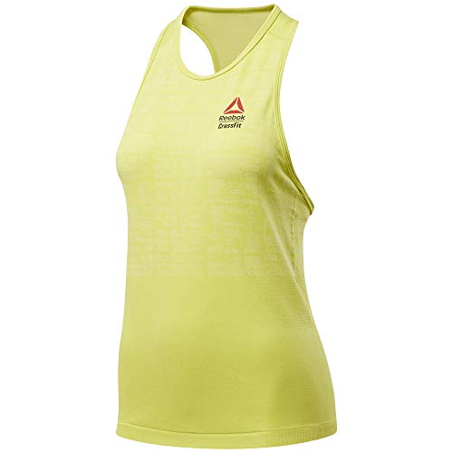 Reebok Rc Myoknit Tank Games damski top bez rękawów żółty Chartr XXS