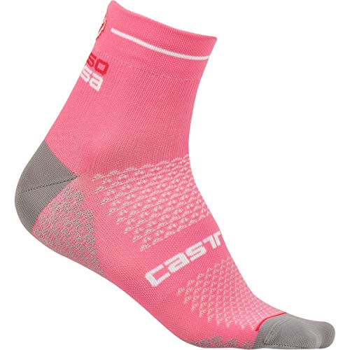 CASTELLI Rosa Corsa dwie skarpetki damskie, różowe (Giro Pink), L/X