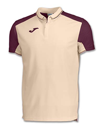 Joma Męska koszulka polo Granada Beige-vino M/C Polo beżowy Beżowe wino 6XS-5XS 100567.652