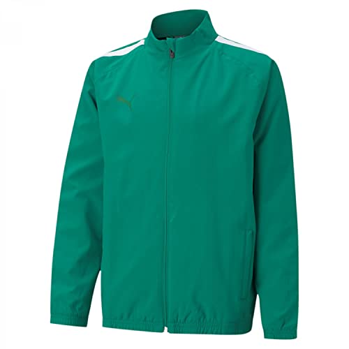 Puma Bluza dziecięca Teamliga Sideline Jkt Jr Pepper Green White 140 657260