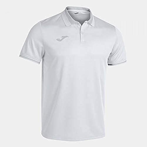 Joma Męska koszulka polo Championship Vi Biały/szary 3XL 101954