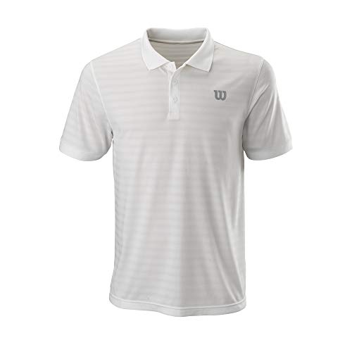 Wilson Męska koszulka polo, STRIPE POLO biały biały XL
