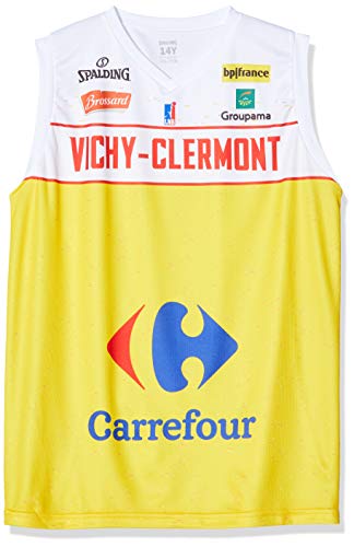 Vichy-Clermont Métropole Basket Vichy-Clermont Métropole Basket Koszulka do koszykówki dla dzieci od J.a Vichy-Clermont Maillot Officiel Domicile 2019-2020 żółty żółty FR : XXS (Taille Fabricant : 6 Jahre) MAILLOT_DOM_VICHY_Jaune_6 ans
