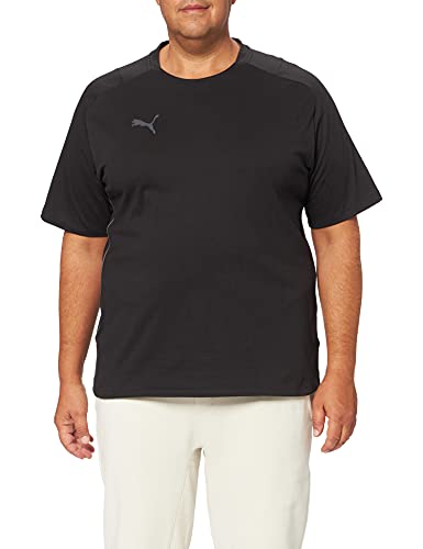 PUMA PUMA Koszulka męska Teamcup Casuals Tee Shirt Puma Black-asfalt. L 657975