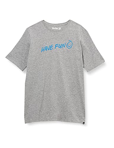 Hurley Hurley Chłopcy B Have Fun Ss T-Shirt szary Ciemnoszary nakrapiany 13 Jahre CT1959