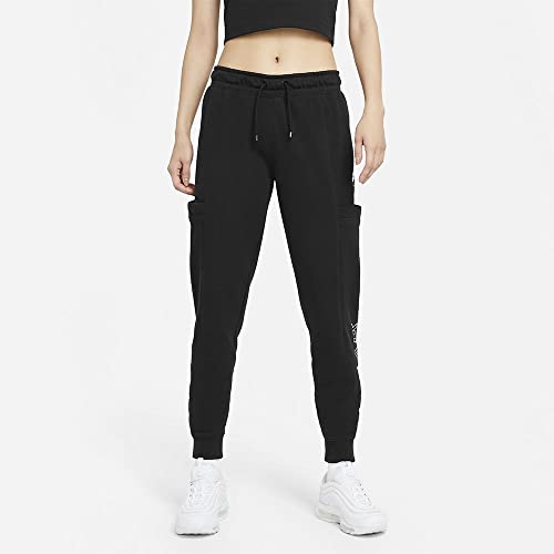 Nike Damskie spodnie treningowe Nsw Air czarny/biały L