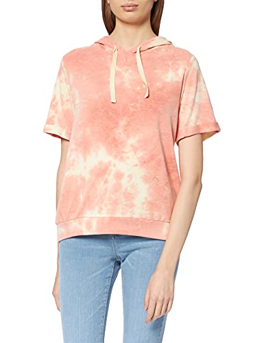 Hurley Damska bluza z kapturem W przytulna bluza z rolowanym rękawem, Almond Dreamy Tie Dye, S 3HKJ0260