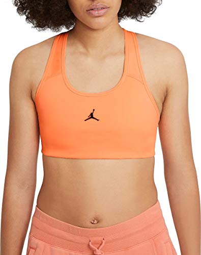 Nike Damski biustonosz sportowy W J Jumpman Bra wielokolorowa Peach Cream / (Ironstone) l