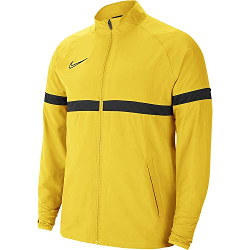 Nike Męska kurtka treningowa Academy 21 Woven Track Jacket żółty Tour Yellow/Black/Anthracite/Black M CW6118
