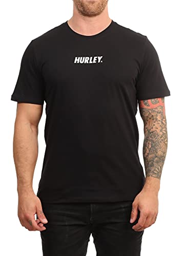 Hurley Męska koszula M Evd WSH Fastlane Sc Ss czarny czarny S DB3803
