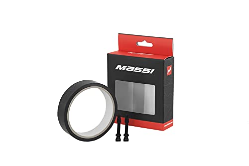 Massi bezdętkowa taśma na felgi, 19 mm x 10 m, do roweru, sportu, jazdy na rowerze, czarna