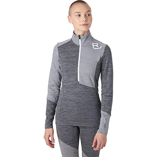 Blend Ortovox Ortovox Damska kurtka polarowa z zamkiem błyskawicznym i zamkiem błyskawicznym szary Grey l 8708700029