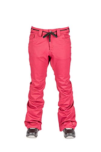 L1 L1 Heartbreaker Twil´20 damskie spodnie snowboardowe, ciepłe, wąskie, rozciągliwe, 2 warstwowe, skinny Fit czerwony Rebel S 1201-873690