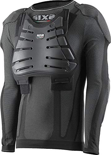 SIX2 SIX2 Koszulka ochronna ml Kids CARBON-10Y unisex dla dzieci, Black Carbon, 10Y