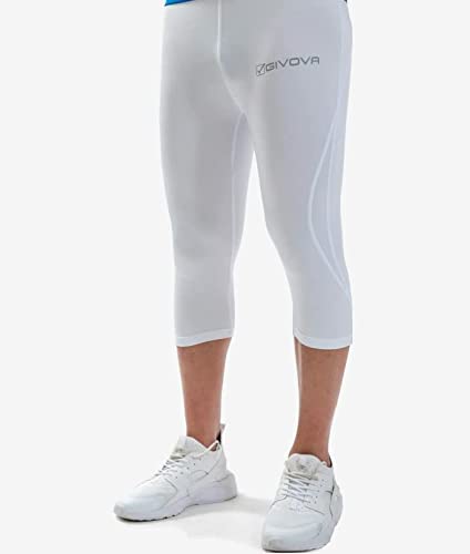 Givova Givova Męskie spodenki do biegania PINOCCHIETTO krótkie spodnie, białe, L LR02