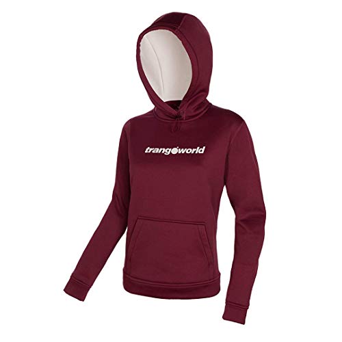 Trangoworld Trangoworld Bluza damska Poppi szary Kolor wina/jasnoszary XS PC004848-5AQ-XS