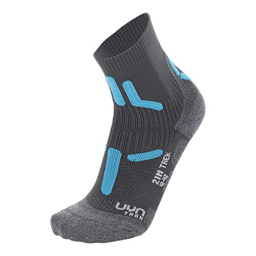 UYN UYN Damskie skarpety trekkingowe 2 w czarny antracytowy/turkusowy 35 S100220