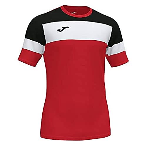 Joma T-shirt męski Crew Iv Equip M/C czerwony czerwony/czarny XL
