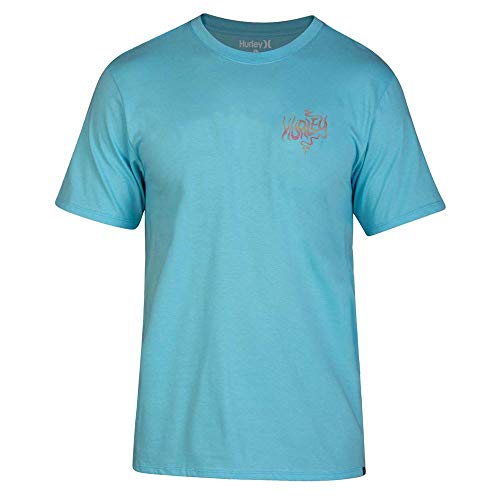 Hurley Hurley chłopięcy t-shirt Search and Destroy Tee Ss niebieski (Blue Gaze) 7 Jahre CI7519