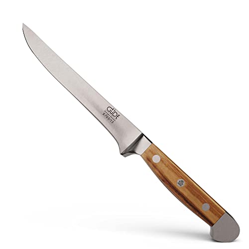 Güde nóż do trybowania Alpha-Olive serii długość ostrza: 13 cm drewno oliwkowe, x703/13 X703/13