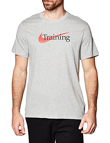 Nike Męski T-shirt Dri-fit Dk Grey Heather S