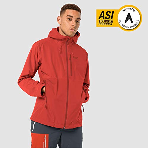 Jack Wolfskin Męska kurtka Eagle Peak Czerwony Czerwony lawa M 1112991