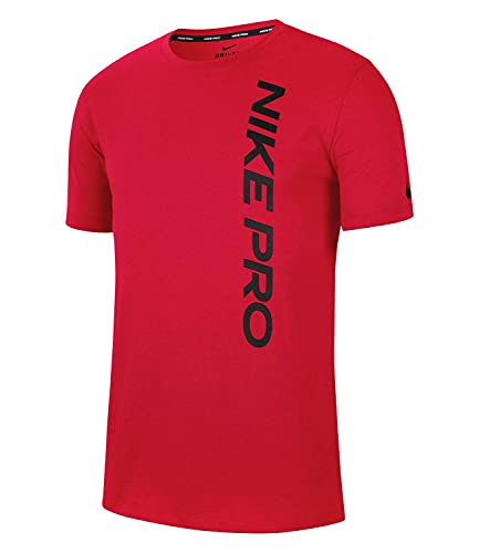 Nike Męski t-shirt M Np Ss Top Npc Burnout czerwony/czarny (University Red/Black) S CU4975-657