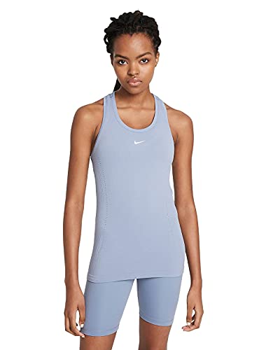 NIKE Damska koszulka Dfadv Aura, Łupek popiołu/odblaskowy jedwab, M