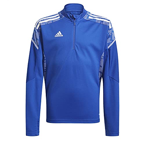 adidas Unisex dziecięcy sweter Con21 Tr Top Y niebieski Niebieski (team royal blue)/Bia?y 5 Lat